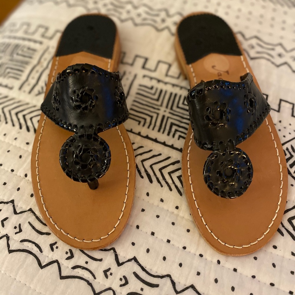 NWOT Jack Rogers Black Sandals